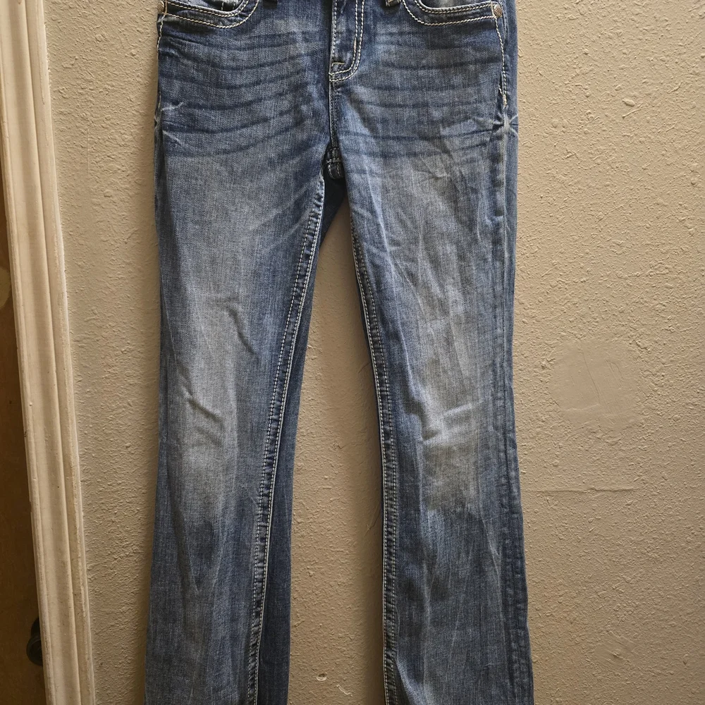 Miss Me Women's Blue Embroidered Jeans 27 X32 - Picture 6 of 9